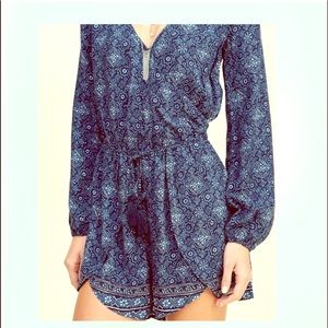 hollister women's wrap romper
